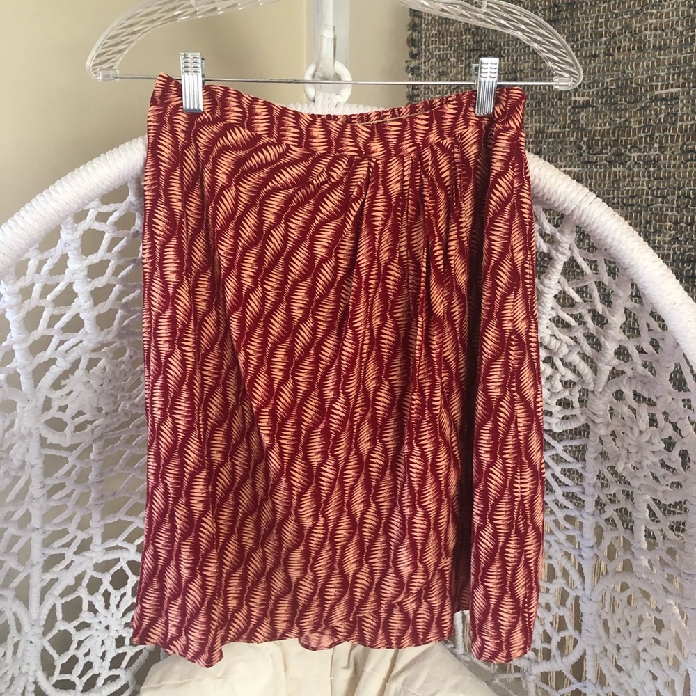 Maeve Faux Wrap Skirt